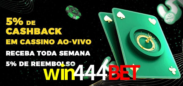 Promoções do cassino ao Vivo win444bet